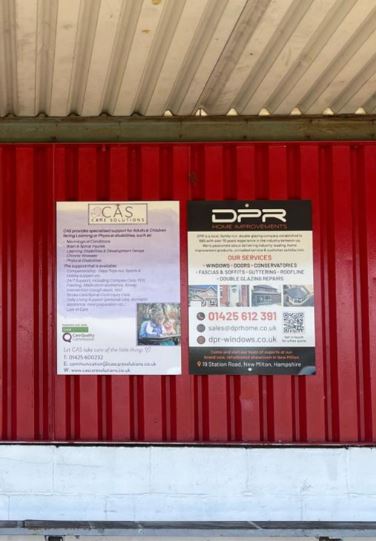 DPR Home Improvements show their support to Lymington FC